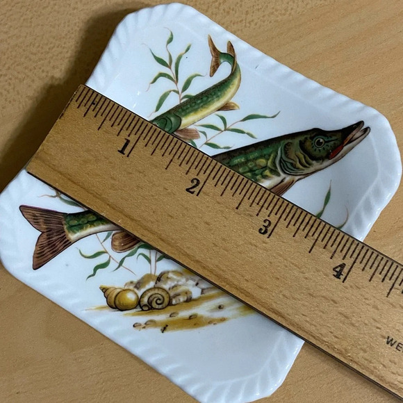 Royal Adderley Floral Bone China Small Fish Trout Trinket Dish - Picture 11 of 11